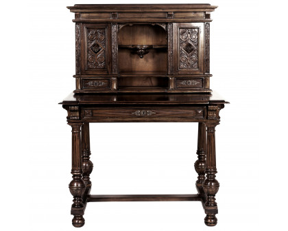 Toscano - Chateau Anjou Demi Desk in Cherry, Mahogany