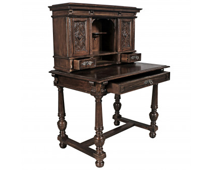 Toscano - Chateau Anjou Demi Desk in Cherry, Mahogany