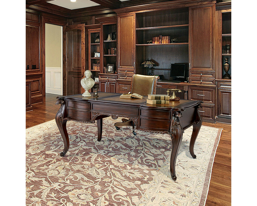 Toscano - Clemenceau Partners Writing Desk in Cherry, Mahogany