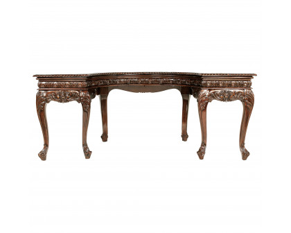 Toscano - La Voute Grande Crescent Executive Desk in Cherry, Mahogany