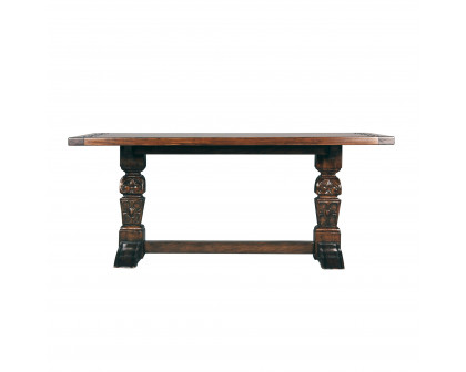 Toscano - English Gothic Refectory High Table in Walnut, Mahogany