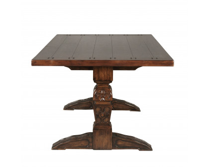 Toscano - English Gothic Refectory High Table in Walnut, Mahogany