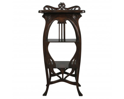 Toscano - Galle Art Nouveau Harp Side Table in Mahogany