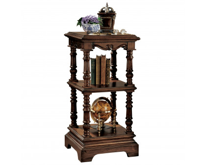 Toscano - The Lord Pimlicoe Etagere Pedestal in Cherry, Mahogany