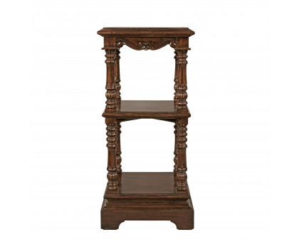 Toscano - The Lord Pimlicoe Etagere Pedestal in Cherry, Mahogany