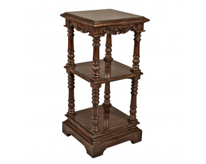 Toscano - The Lord Pimlicoe Etagere Pedestal in Cherry, Mahogany