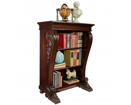 Toscano - George IV 3-Shelf Bookcase in Cherry, Mahogany