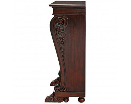 Toscano - George IV 3-Shelf Bookcase in Cherry, Mahogany