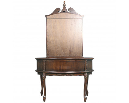 Toscano - The Queen Anne Dressing Table with Mirror in Cherry