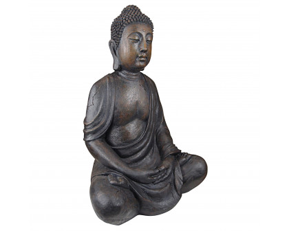 Toscano Meditative Buddha of the Grand Temple - Basalt Finish, Large