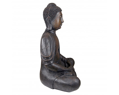 Toscano Meditative Buddha of the Grand Temple - Basalt Finish, Large