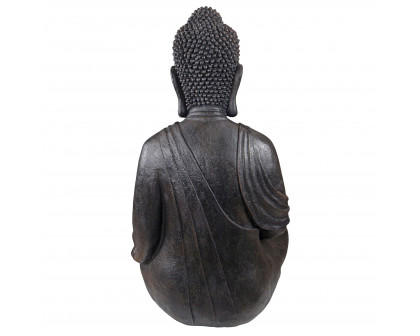 Toscano Meditative Buddha of the Grand Temple - Basalt Finish, Large