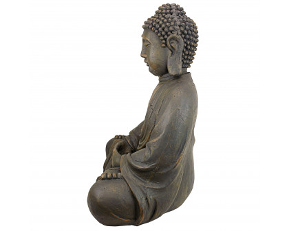 Toscano Meditative Buddha of the Grand Temple - Basalt Finish, Medium