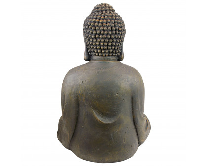 Toscano Meditative Buddha of the Grand Temple - Basalt Finish, Medium