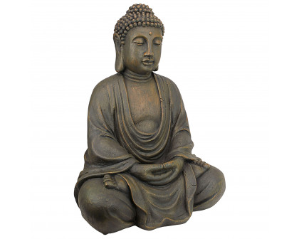 Toscano Meditative Buddha of the Grand Temple - Basalt Finish, Medium