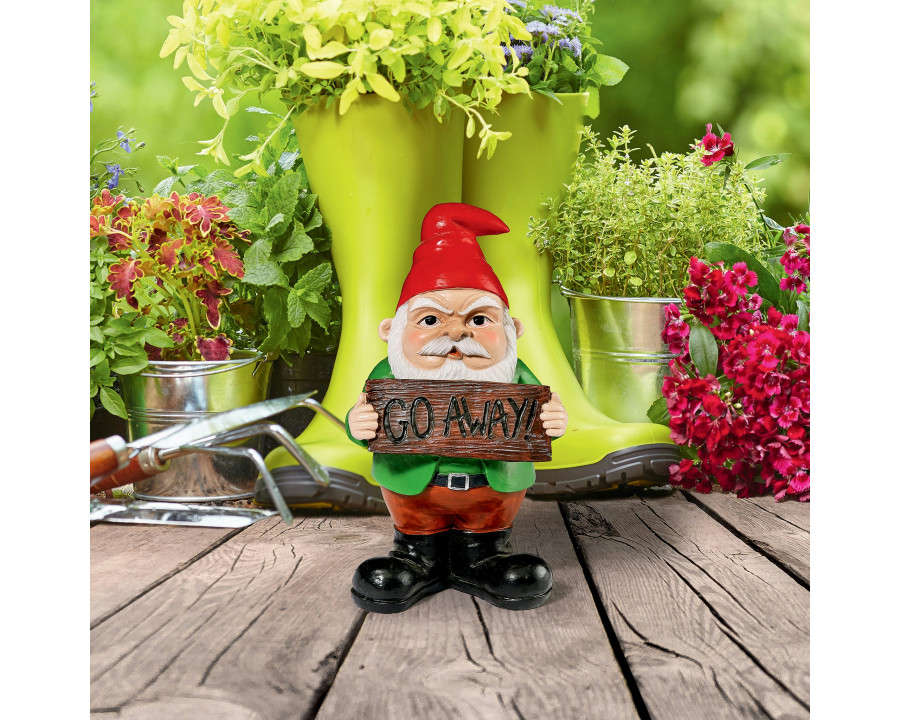 Toscano - Mr. Bad Attitude Unwelcoming Garden Gnome Statue