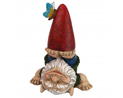 Toscano - Topsy-Turvy Theo Garden Gnome Statue