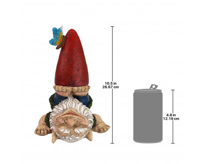 Toscano - Topsy-Turvy Theo Garden Gnome Statue