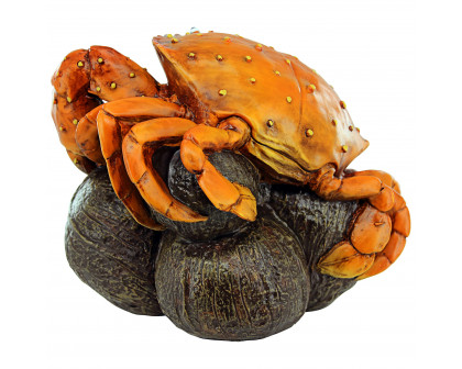 Toscano - Coastal Crab Hard Nut to Crack Garden Statue