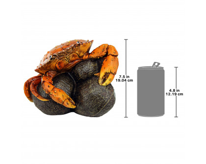 Toscano - Coastal Crab Hard Nut to Crack Garden Statue