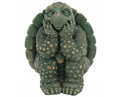 Toscano - The Thinker Turtle Garden Statue