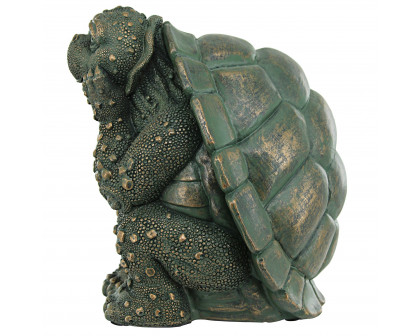 Toscano - The Thinker Turtle Garden Statue