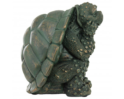 Toscano - The Thinker Turtle Garden Statue