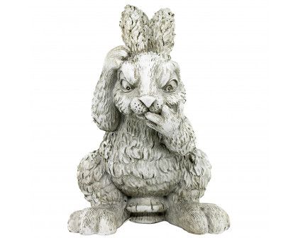 Toscano - Clem the Confused Bunny Rabbit Garden Statue