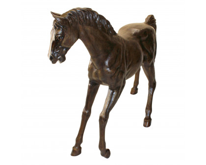 Toscano - Trotting Thoroughbred Horse Garden Statue