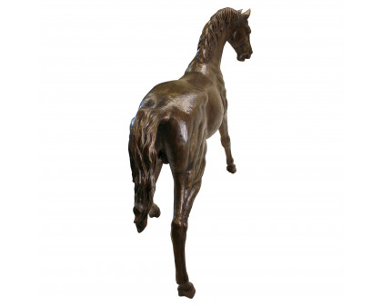 Toscano - Trotting Thoroughbred Horse Garden Statue