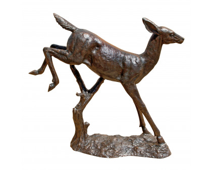 Toscano - Leaping Deer Garden Statue