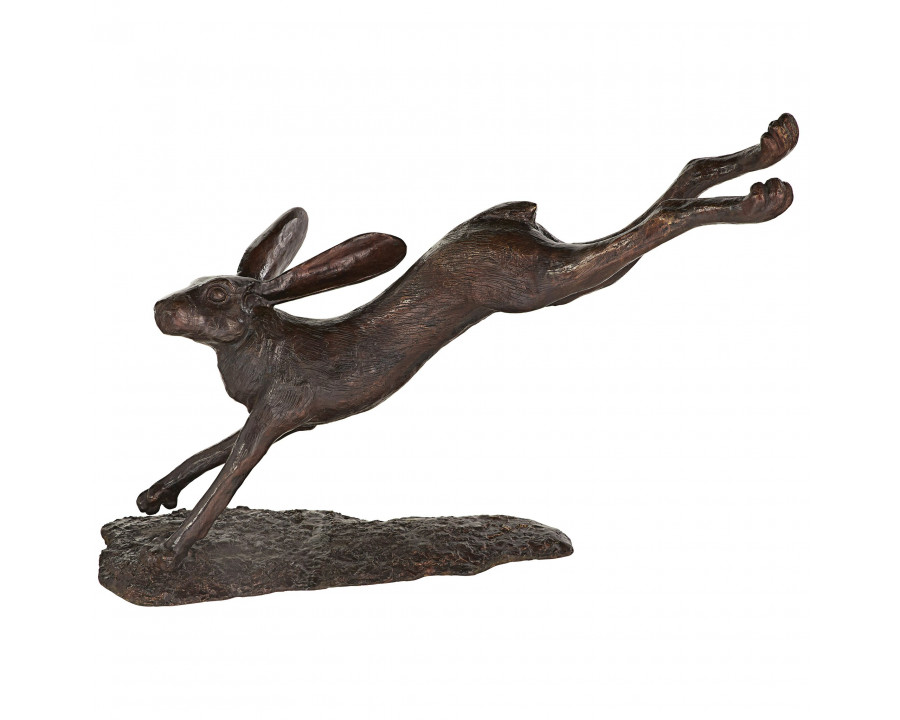 Toscano - Leaping HareJumping Rabbit Garden Statue