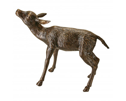 Toscano - Set of Standing Mother Doe and Baby Fawn Deer Garden Statue