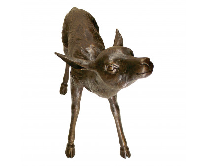 Toscano - Set of Standing Mother Doe and Baby Fawn Deer Garden Statue