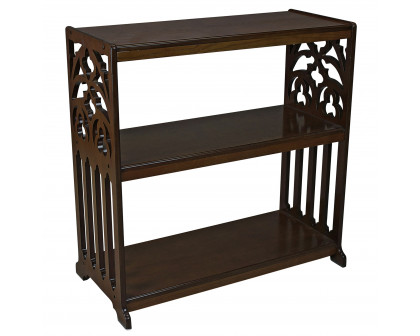 Toscano - Saint Thomas Aquinas Gothic Bookshelf in Cherry, Wood