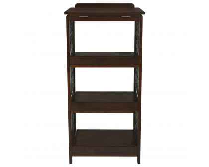 Toscano - Saint Thomas Aquinas Gothic Bookcase in Walnut, Wood