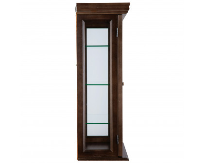 Toscano - Country Tuscan Wall Curio Cabinet in Walnut