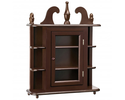 Toscano - Savile Row Hardwood Wall Curio Display Cabinet