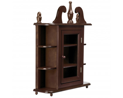 Toscano - Savile Row Hardwood Wall Curio Display Cabinet