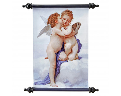 Toscano - Cupid Psyche The First Kiss Wall Scroll