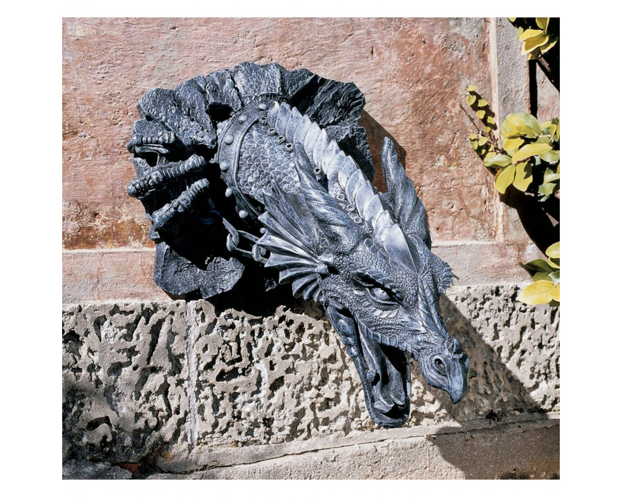 Toscano - Sir Gawain Gothic Dragon Wall Sculpture