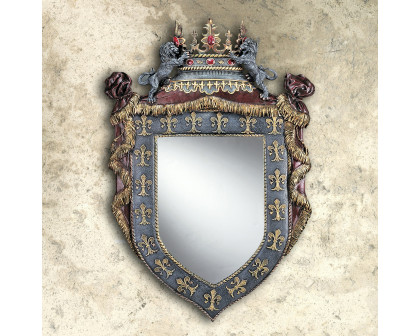 Toscano - Chateau Saint Roche Sculptural Wall Mirror in Designer Resin