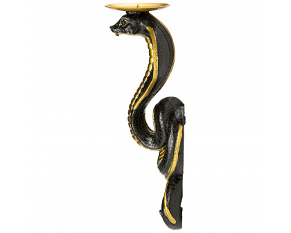 Toscano - Set of 2 Renenutet Egyptian Cobra Goddess Wall Sconce