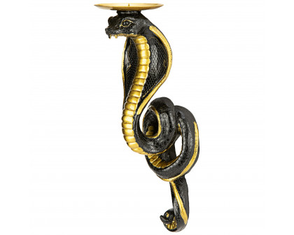 Toscano - Set of 2 Renenutet Egyptian Cobra Goddess Wall Sconce