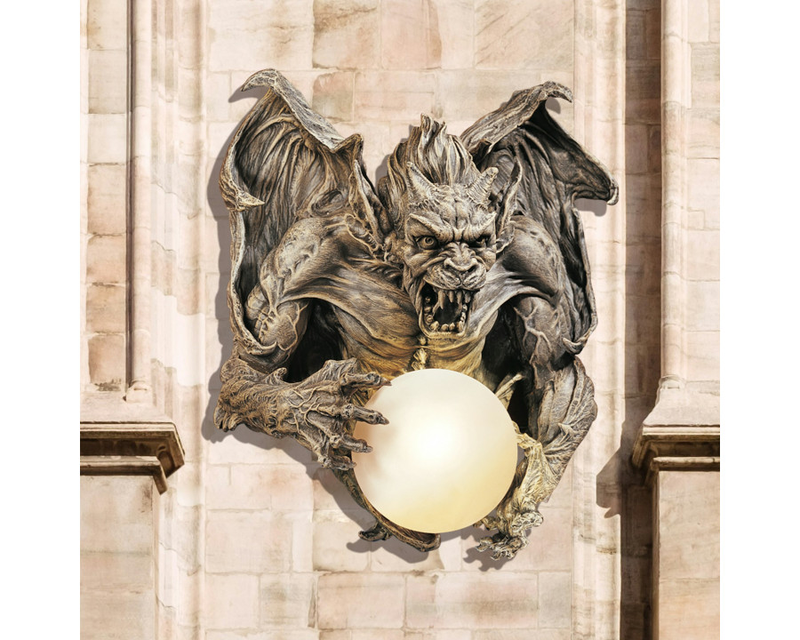 Toscano - Merciless the Gargoyle Lighted Wall Sculpture