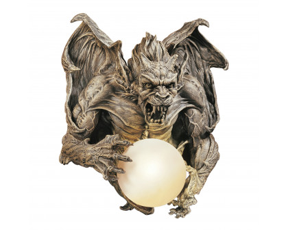 Toscano - Merciless the Gargoyle Lighted Wall Sculpture