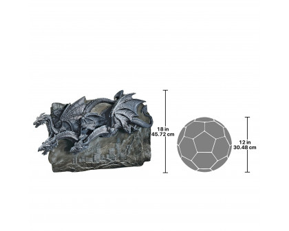 Toscano - Morgoth Castle Dragons Wall Sculpture