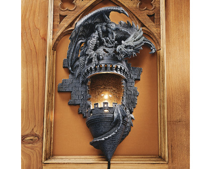 Toscano - Dragon Castle Lair Illumimated Wall Sconce