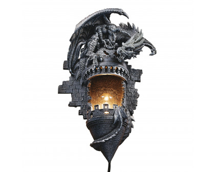 Toscano - Dragon Castle Lair Illumimated Wall Sconce