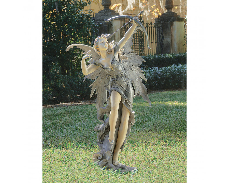 Toscano Rhiannon the Archer Garden Fairy Statue - Large